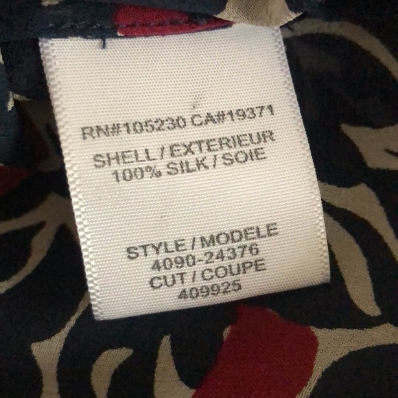 JOIE Lerona Print Silk Blouse - Picture 5 of 7